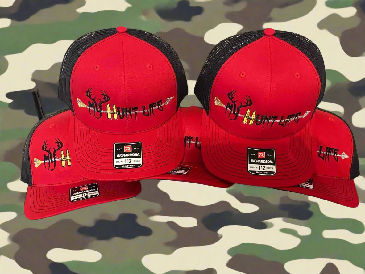 My Hunt Life - Snapbacks - Red & Black